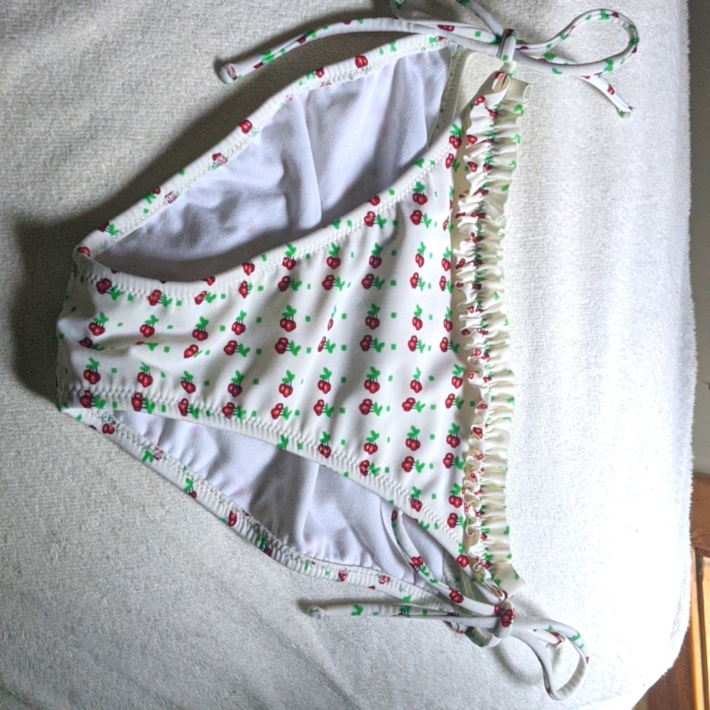 Jessica Simpson Cherries String Bikini Bottoms